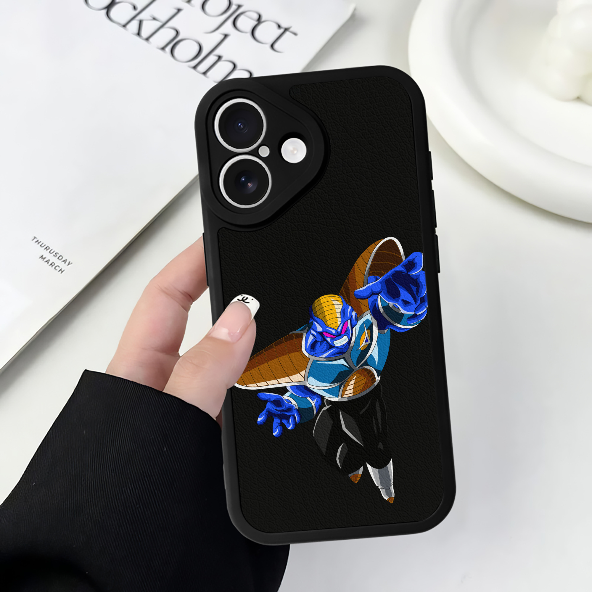 （画像用） ドラゴンボール DRAGON BALL 【iPhone 16シリーズ対応】シリコンスマホケース（レザー調） 材質：シリコン